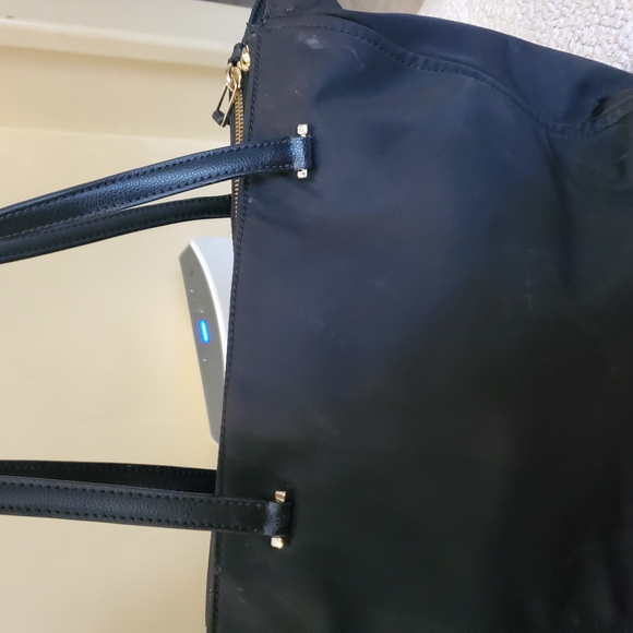 Kate Spade Black Nylon Tote with Leather Handles - Picture 6 of 8